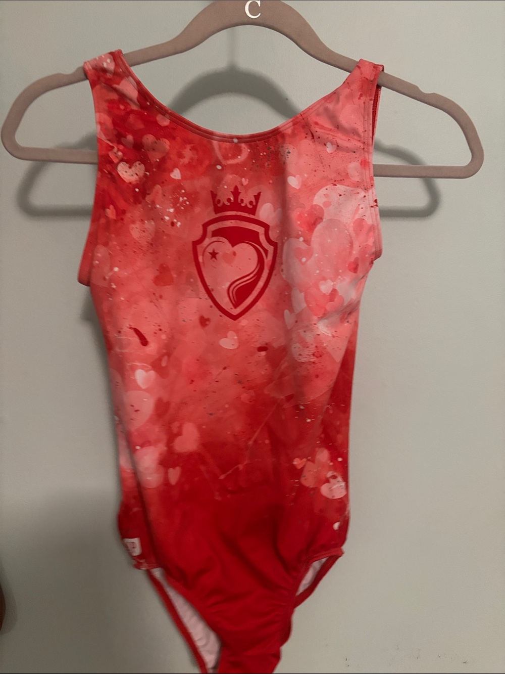 Sylvia P Heart of a Champion Camp del Corazon Gymnastics Leotard